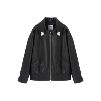 LEDIN Leather Jacket Women's Black