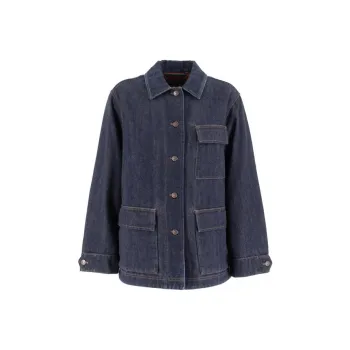 Loro Piana Denim Jackets Women's Blue