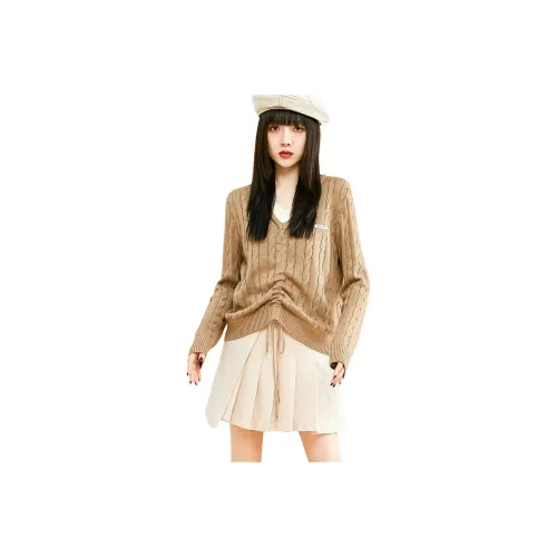 X MOOM Knitwear Women's Beige Yellow