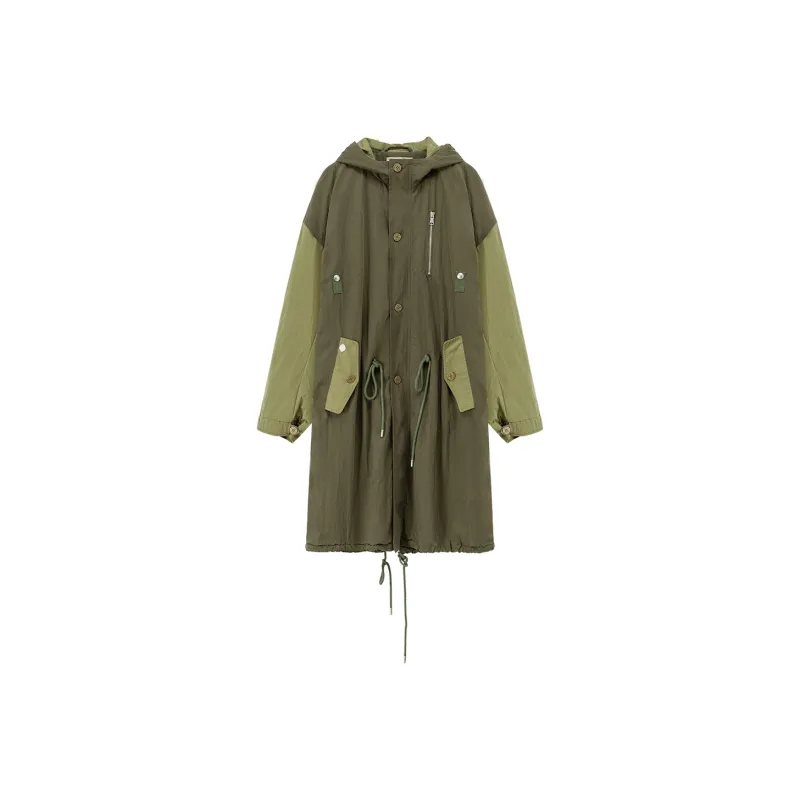 NO ONE ELSE Puffer Jackets Women's Mustard Green-0