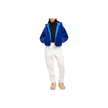 Moose Knuckles Velvet Jackets Women's Cobalt Blue
