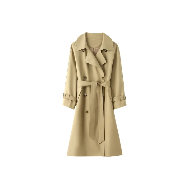 H YXIANG Trench Coats Women's-5