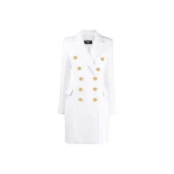 BALMAIN Velvet Jackets Women's White