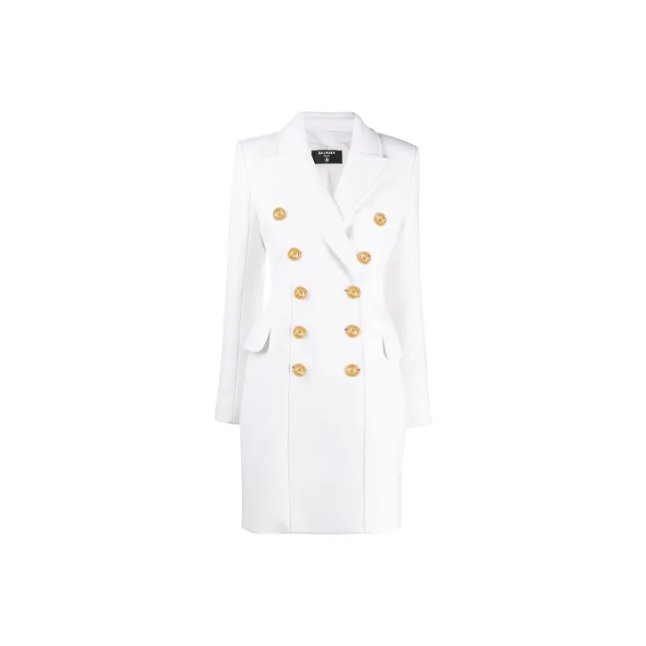 BALMAIN Velvet Jackets Women's White-0