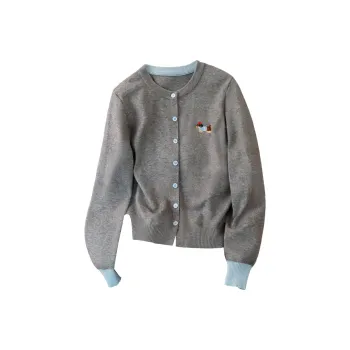 Cypress House Knitwear Women's Dark Gray & Blue