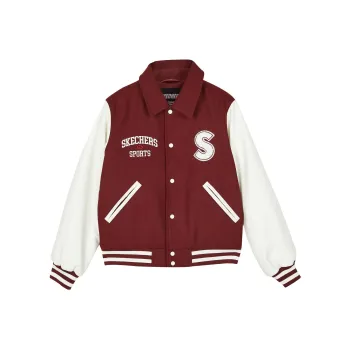 Skechers Puffer Jacket Women's Grape Red