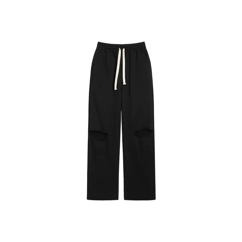 MEETLADY Wide Leg Moderate Casual Pants All Women's-2