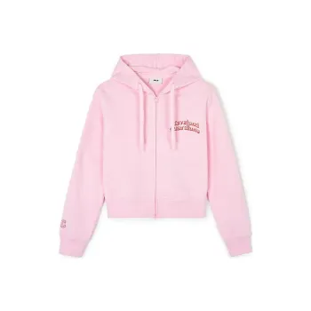 MLB Cleveland Guardians Cropped Coats Women's Pink