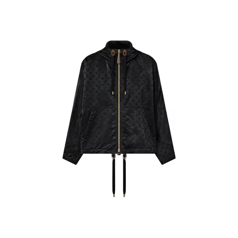 LOUIS VUITTON Shiny Monogram Short Parka-0
