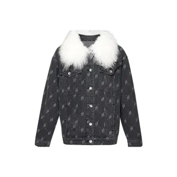 TAMMY TANGS Denim Jacket Women's Black