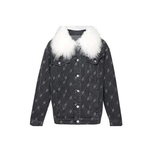 TAMMY TANGS Denim Jacket Women's Black