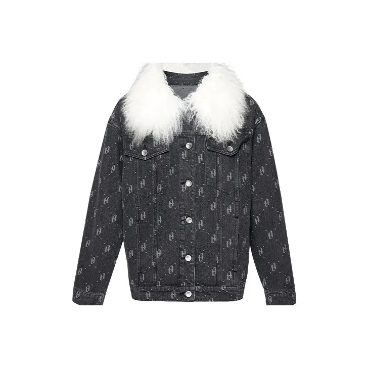 TAMMY TANGS Denim Jacket Women's Black-0