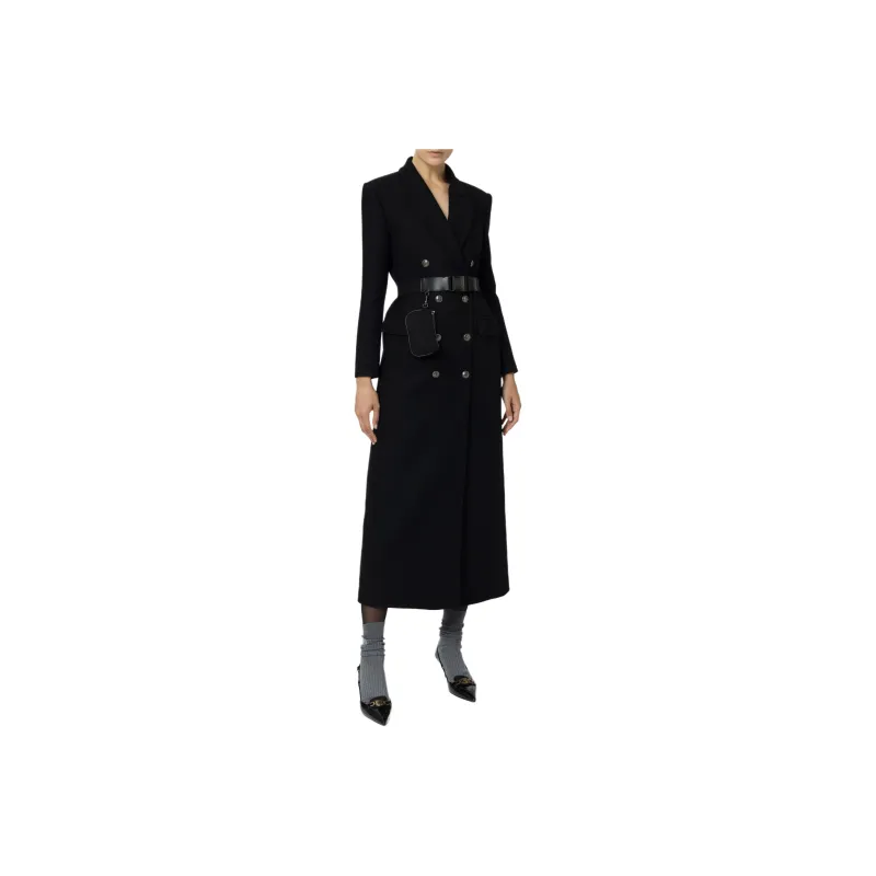 Elisabetta Franchi FW24 Coats Women's Black-0