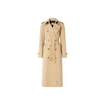 Burberry X Minecraft Monogram Motif Waterloo Trench Coat Honey