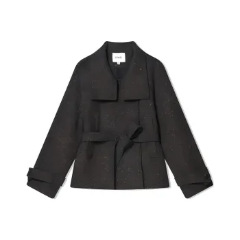 COVERINS Cropped Coat Women's Dark Coffee