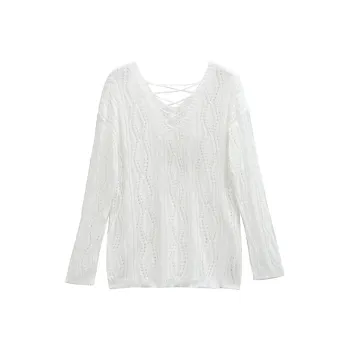 ZCDECO Knitwear Women's White