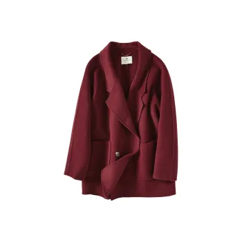 XIANGYING Coats Women's Red