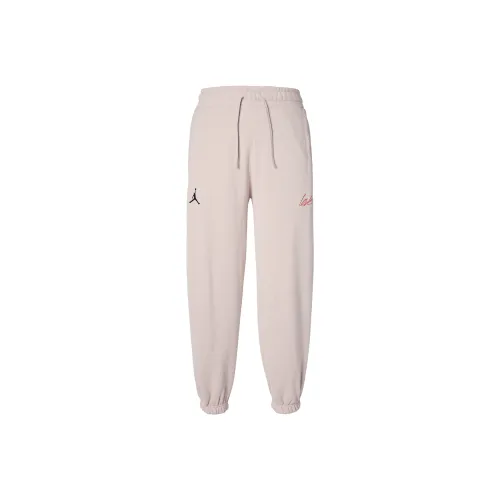 JORDAN Valentine's Day Knitted Sweatpants Women's Fossil Limestone
