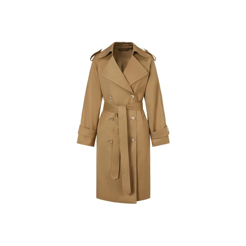 JZ. ANNAKRO Trench Coat Women's Brown-0