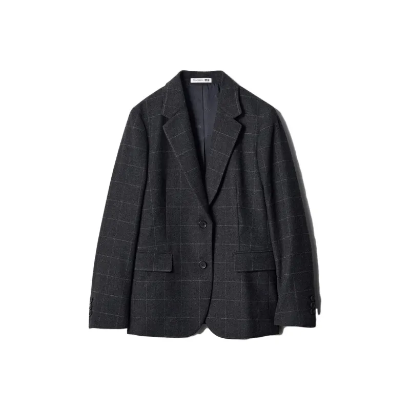 Jw Anderson X UNIQLO Jw Anderson Co Branded Series Business Suits Women's Dark Gray-0