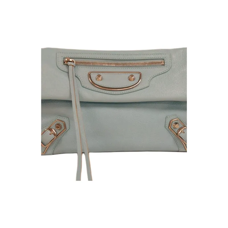 Balenciaga Fringe Shoulder Bag Women's Gray-1