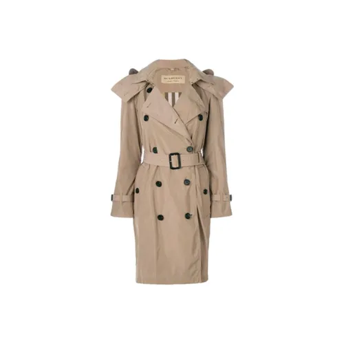 Burberry Women's Amberford Hooded Shell Trench Coat Beige