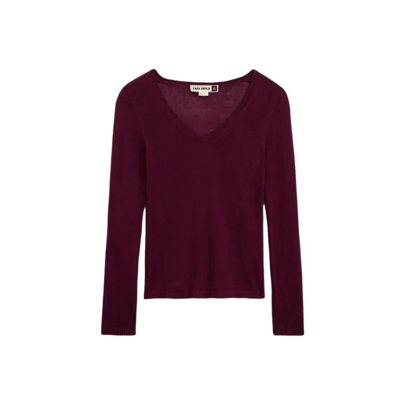 ZARA Knitwear Women's Eggplant Purple-0