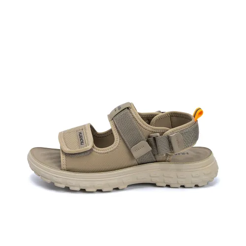 HUANQIU Beach Sandals Men's Khaki