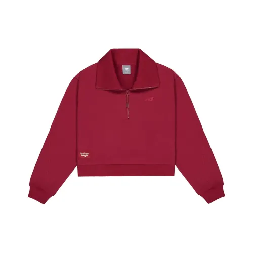 New Balance FW24 Sweatshirt Women's Red