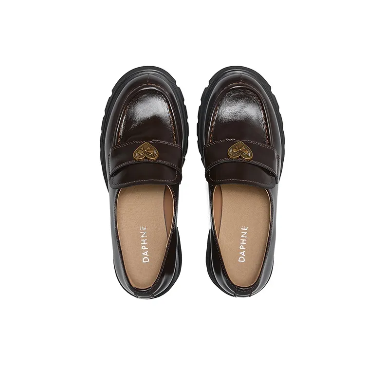 DAPHNE Loafers Women's Black/Brown-7