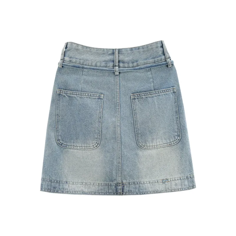 A Paradise For Awakening Denim Short Skirts Women's-1