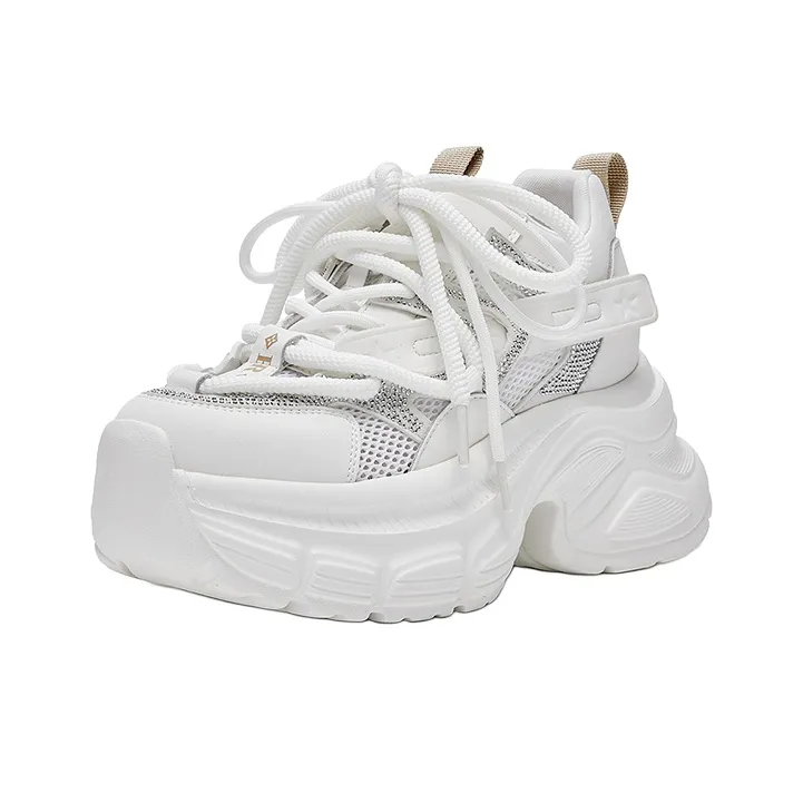 HR Low Top Chunky Sneakers Women's Beige-0