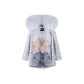 Haze Blue+Ocean Blue Ice Cream Fox Fur