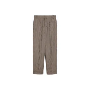 'S MAX MARA Lilly Collection Wool And Cashmere Palazzo Trousers Casual Pants Women's Natural