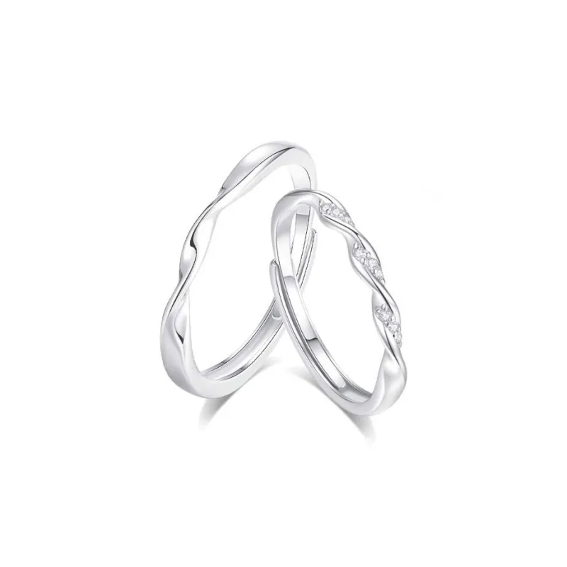 Modern Miracle Sterling Silver Rings Unisex-0