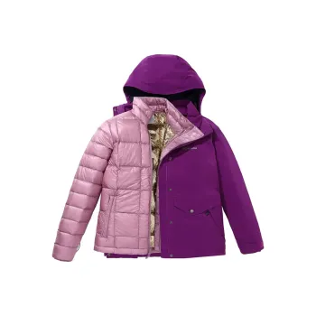 Columbia Omni Heat Waterproof And Windproof To Keep Warm Windbreaker Jacket Women's Purple