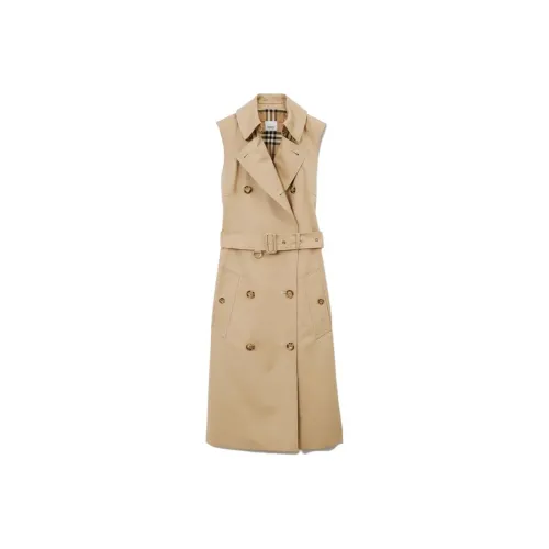 Burberry Trench Coats Women's Khaki