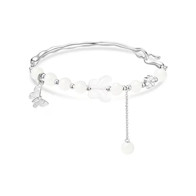 D.K.X White Jade Bodhi Bracelets Unisex-0