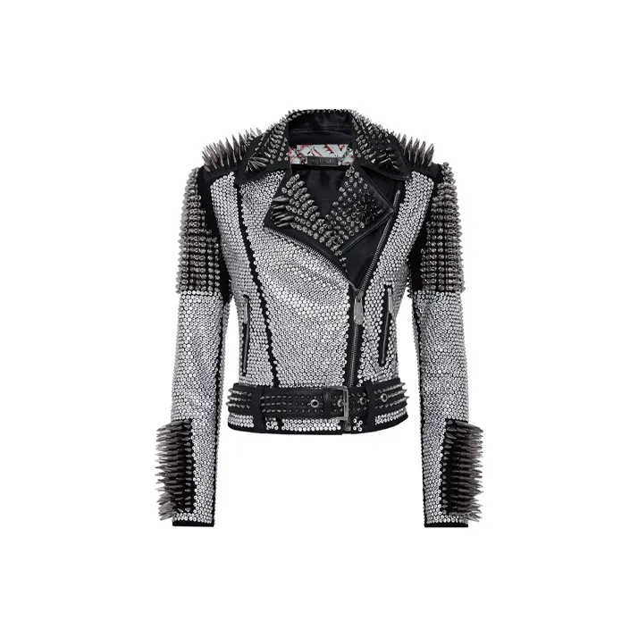 PHILIPP PLEIN Crystal Studded Jacket-0