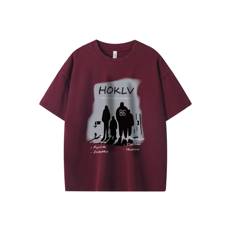 HOKLV T Shirts Unisex-10