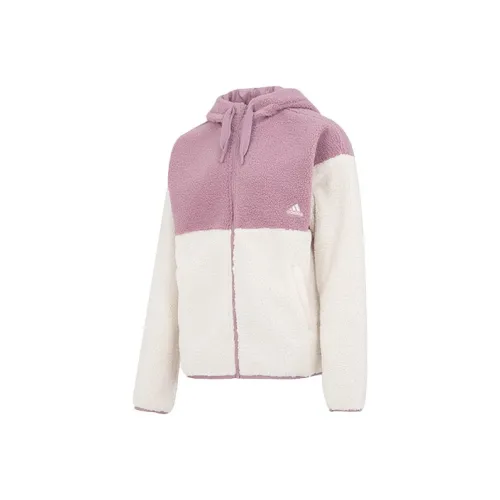 Adidas Velvet Jackets Women's Pink
