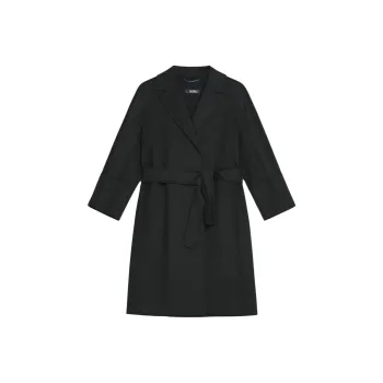 'S MAX MARA Tied-Waist Long-Sleeved Coat