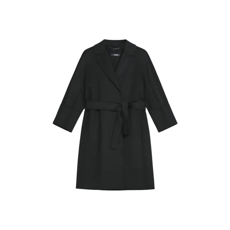 'S MAX MARA Tied Waist Long Sleeved Coat-0
