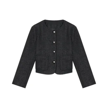 THE SEA LIFE Cropped Coats Women's Premium Gray