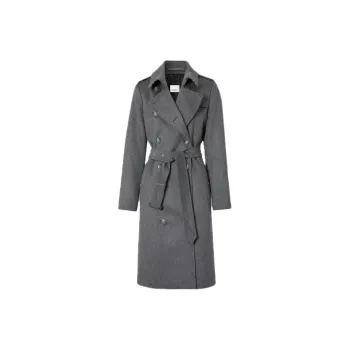 Burberry Trench Coats Women's Medium Heather Gray