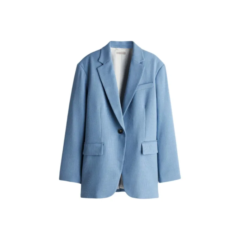 H&M Business Suit Women's Gray Blue-0