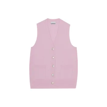 GANNI Vests Women's Pink