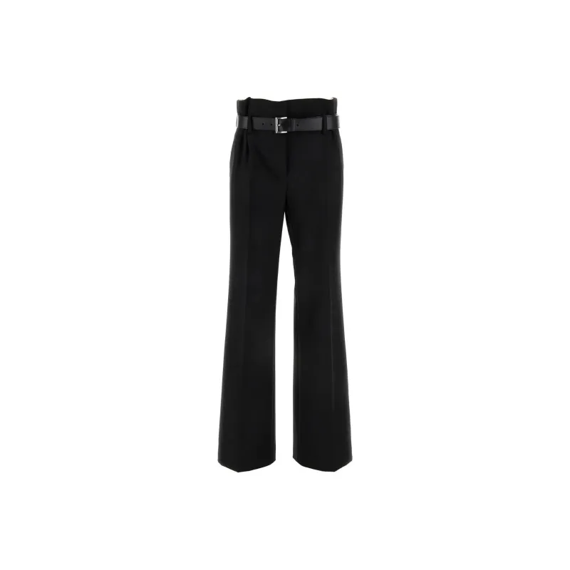 PRADA Belted Pleated Trousers-0