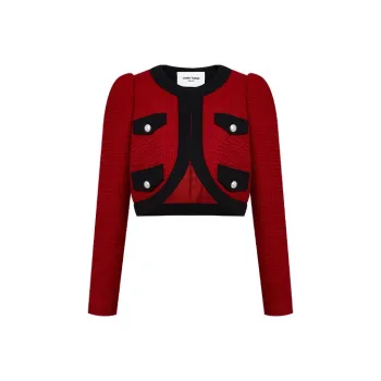 TAMMY TANGS Cropped Coats Women's Red
