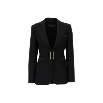 MaxMara Tassel Detailed Straight Hem Jacket
